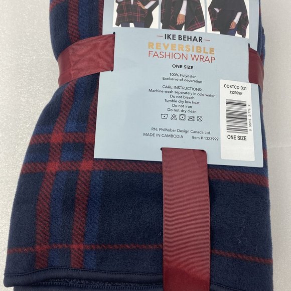 Ike Behar Reversible Women's Fashion Wrap OSFA - Picture 6 of 7